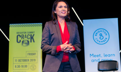 Campaigner Gina Miller at Brighton Summit