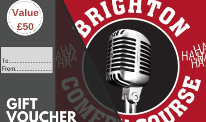 Brighton Comedy Course Gift Vouchers- Cards available Brighton Comedy Course Gift Vouchers- Cards available