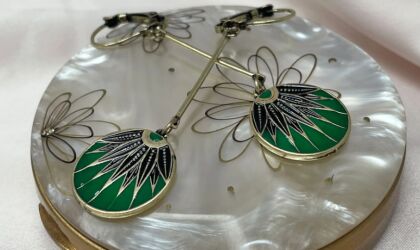 Green Earrings