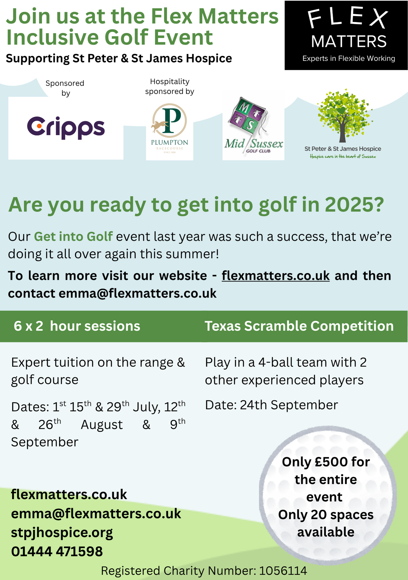 The Flex Matters Inclusive Golf Event Flyer The Flex Matters Inclusive Golf Event Flyer