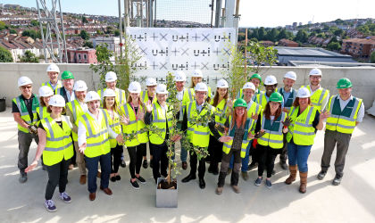 Preston Barracks innovation hub 'topped out' Preston Barracks innovation hub 'topped out'