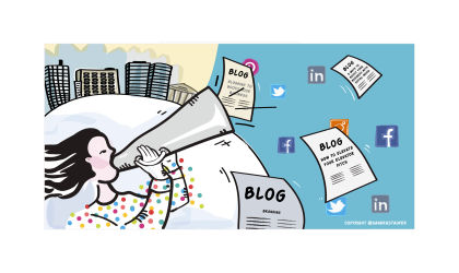 'Boost your Business with Social Media'. Illustration for networking and coaching event for 'Heads-up Coaching' 'Boost your Business with Social Media'. Illustration for networking and coaching event for 'Heads-up Coaching'