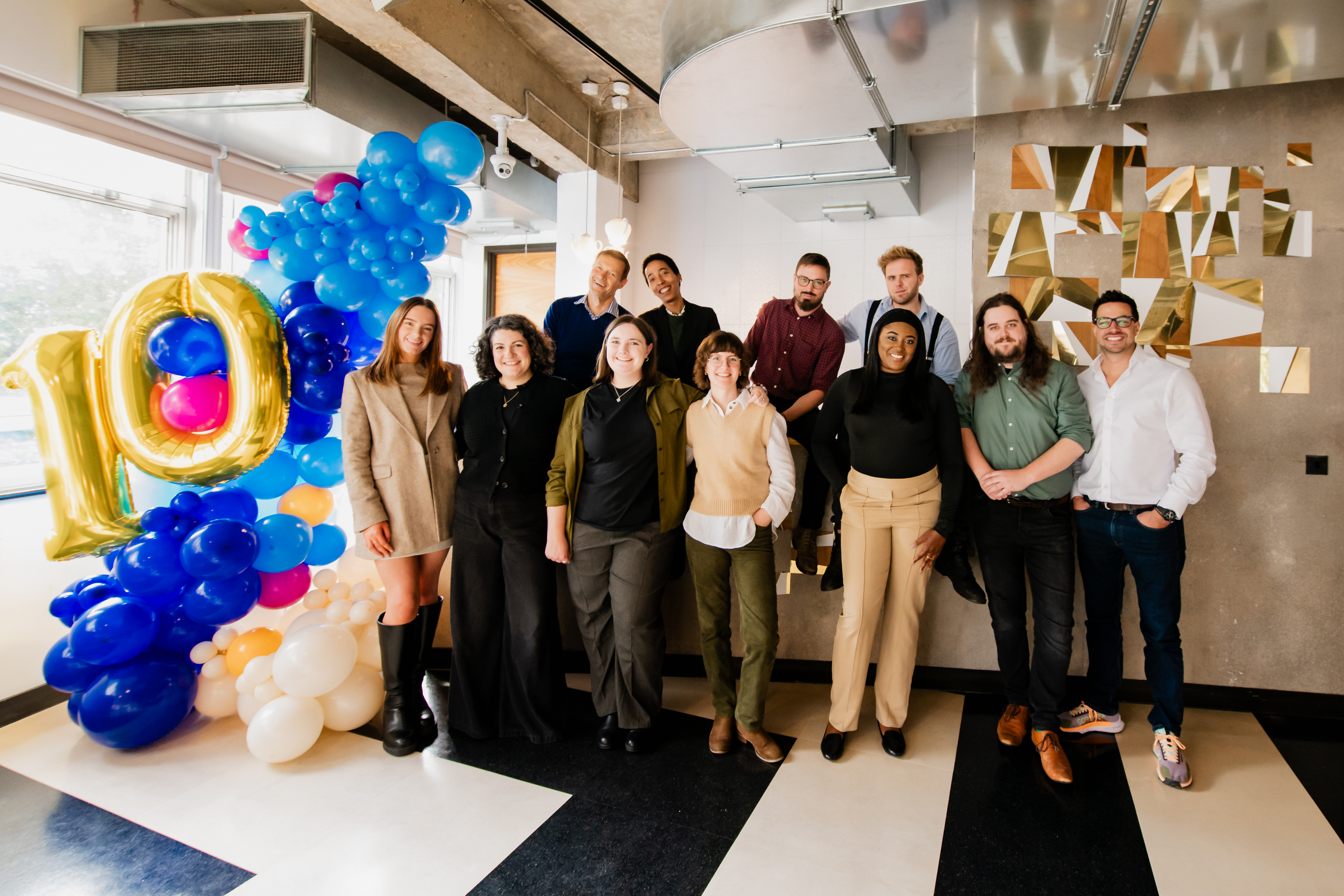 The Advice Cloud team at the company's 10th birthday event last October.