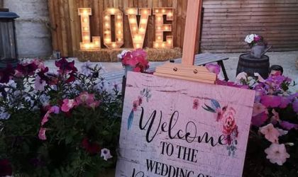 Light Up Letters Rustic Love