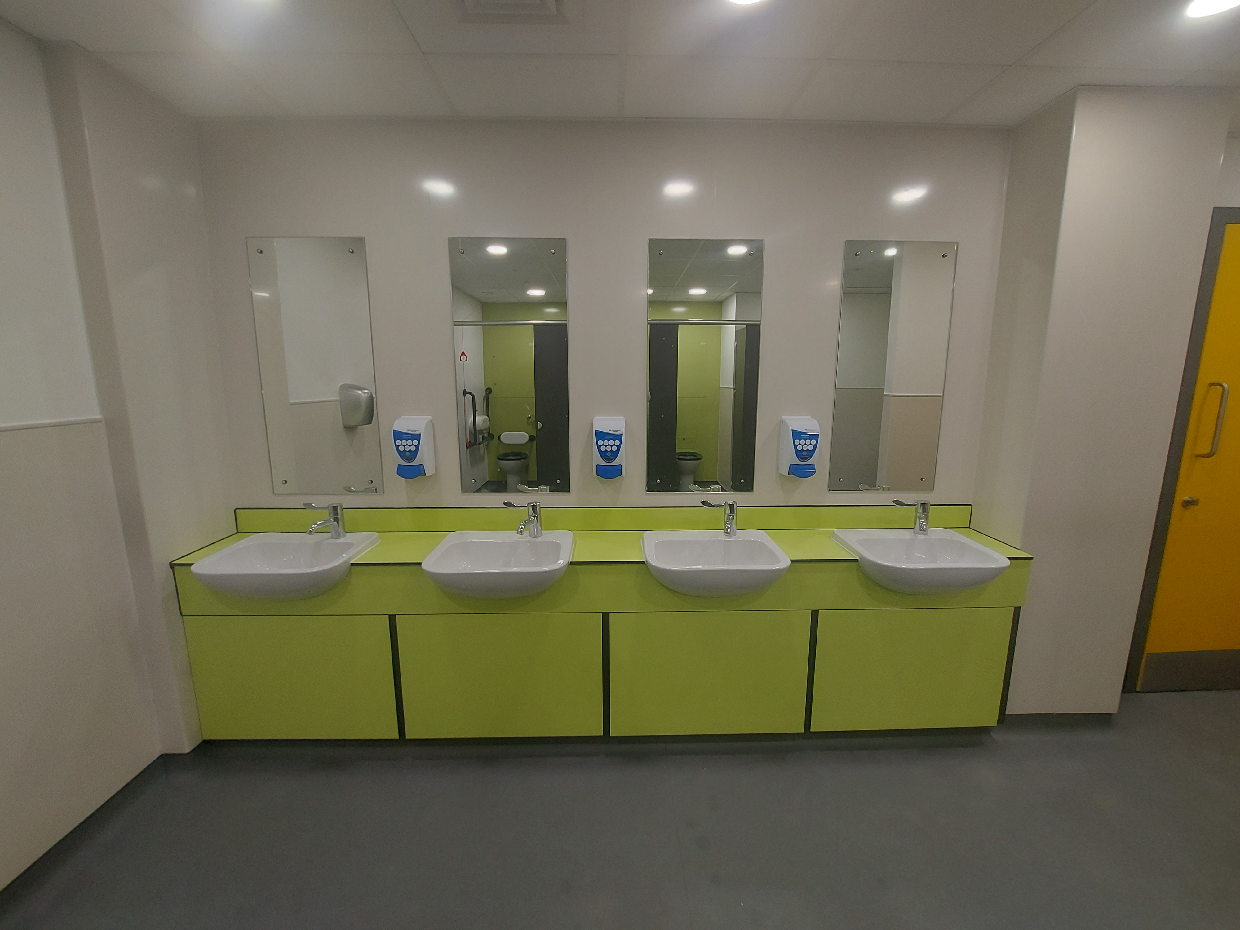 The new toilets at The Princess Royal Hospital.