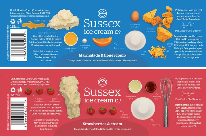 Sussex Ice Cream Company – Branding