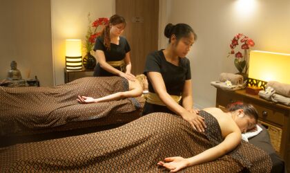 Clients Being Massaged
