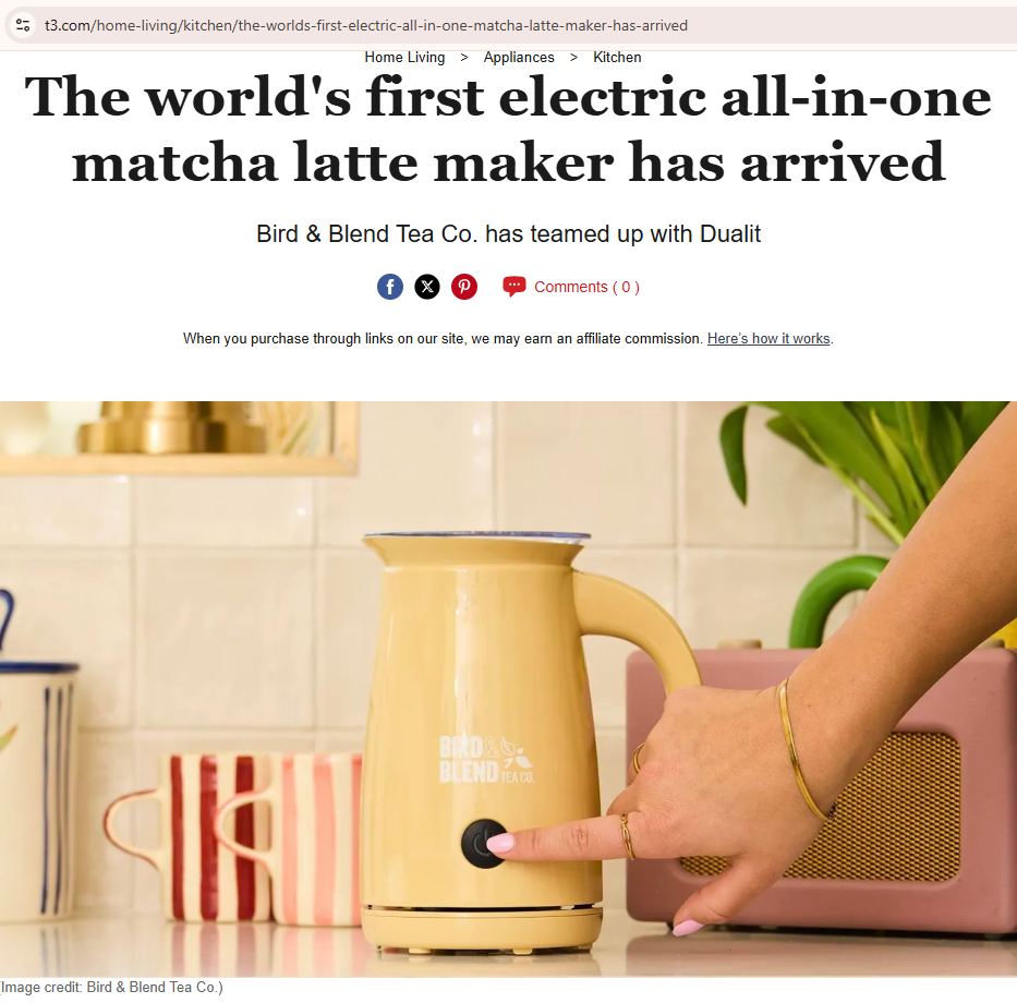 Bird & Blend Tea Co. has teamed up with Dualit Bird & Blend Tea Co. has teamed up with Dualit