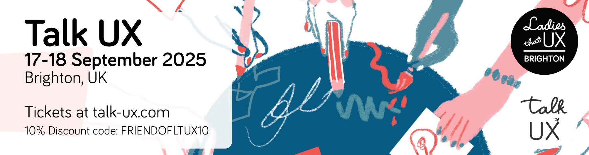 Talk UX conference banner image Talk UX conference banner image